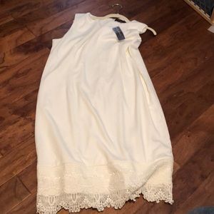 New with tags extra large sleeveless white dress